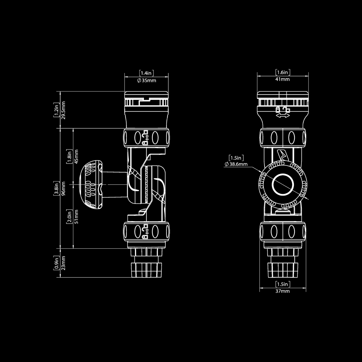 RAILBLAZA EXTENDER ADJUSTABLE R-LOCK
