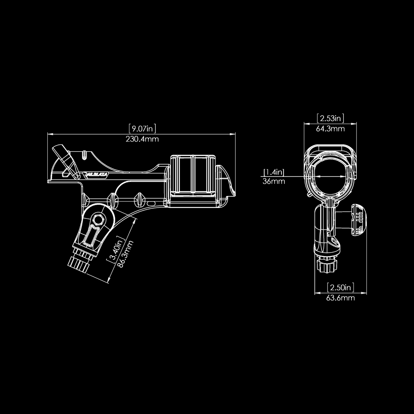 RAILBLAZA ROD HOLDER II ONLY