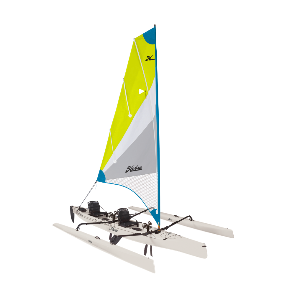 Hobie Mirage TANDEM ISLAND, 2x MD 180 Turbo Kick Up Ivory Dune