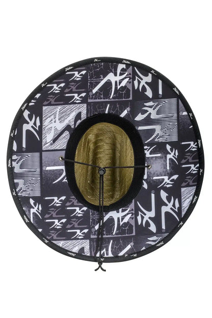 Wide Brim Lifeguard Hat with Chin Strap, Straw